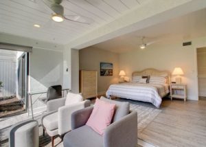 A bedroom like this one at a vacation rental is the perfect place to unwind after enjoying things to do as a family on Sanibel Island. 